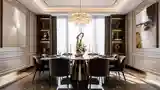 Glamorous Dining Room with Marble
