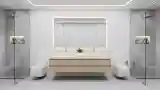 Lakonistyczna łazienka w stylu minimalistycznym