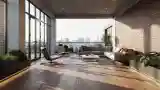 Luxury Terrace with City View
