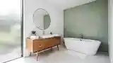 Nowoczesna łazienka w stylu mid-century