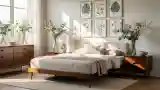 Pokój senny w stylu modernistycznym