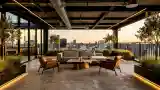 Roof Terrace with Industrial Elegance