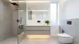 Lakoniczna łazienka w betonie