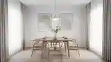 Elegancki Styl Jadalnia z Drewnem