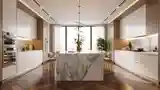 Kuchnia Glamour z Marmurem