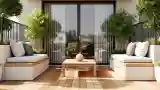 Balkon w stylu minimalistycznym