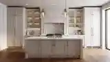 Elegant Kitchen in Marble Tone
