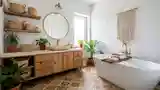 Bazarnik Boho z Drewnem i Wzorami