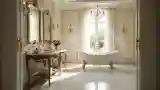 Łagodna łazienka w stylu francuskim
