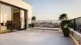 Minimalist Terrace with Concrete Accents