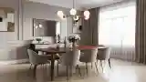 Dining Room w Materiałach Eleganckich
