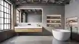 Luksusowy Loft z Betonem i Drewnem