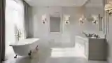 Marble Bath with Classic Elegance
