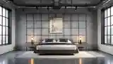 Luxurious Industrial Bedroom