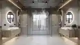 Nowoczesna łazienka z betonem
