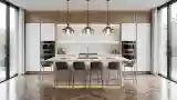 Elegant Kitchen with Marble Island