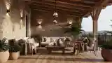 Luxury Rustic Terrace