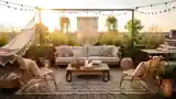 Boho Taras z Wzgórzem