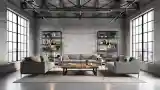 Luxury Industrial Living Space