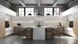 Modern Kitchen with Concrete and Marble