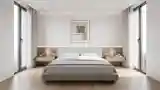 Luxurious Bedroom with Wood and Light