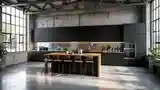 Industriálny salon kuchynský