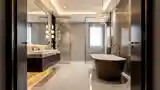 White Marble and Gold Accents