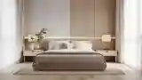 Serene Bedroom in Warm Wood