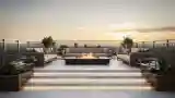 Balcony with Fire Pit and View