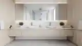 Modern Bathroom with Wood Accents
