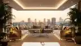 Lakonistyczny salon z widokiem