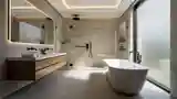 Minimalist Luxury Bathroom with Calming Ambiance