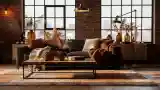 Industrial Elegance in Living Room