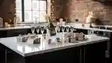 Luxury Loft Kitchen with Marble