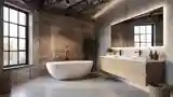 Luksusowy Łazienka W Loftowym Stylu