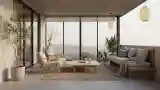 Minimalistowy Balkon w Stylu Japońskim