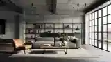 High-End Industrial Living Room