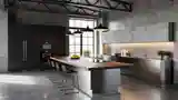 Industriальная Kuchnia z Ciemnymi Tonami