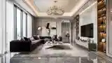 Glamour Living Room with Velvet