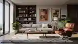 Elegant Mid Century Modern Living Room
