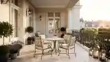 Balkon z elegancją klasyczną