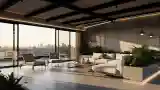 Industrial Terrace of Concrete and Wood
