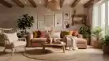 Luxury Bohemian Living Room