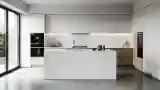 Minimalistna Kuchnia z Betonem i Drewniem