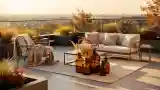 Modern Luxury Terrace with Natural Textures