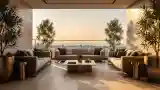 Luxury Terrace Lounge with City View