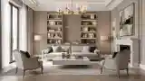 Elegancki salon w stylu klasycznym