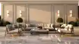 Modern Private Lounge with Marble