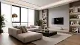 Modern Luxury Living Room with Marble