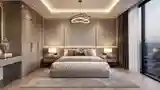 Luxury Glamour Bedroom with Elegant Materials